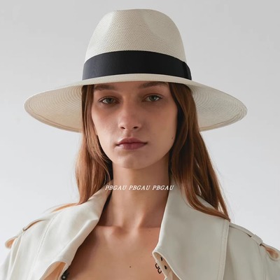 春夏新款手编爵士礼帽法式出游帽