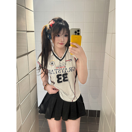 yk2运动风足球宝贝球衣T恤女短袖