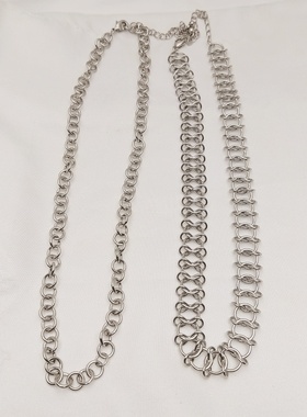 合金女小众设计项链手工编织