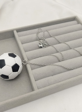 青岛饰品欧美风创意仿真足球项链