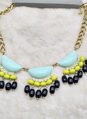 欧美饰品百搭夸张满钻宴会项链