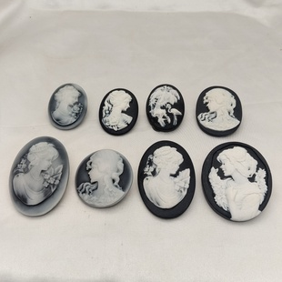 青岛饰品欧美风小众设计法式复古卡梅奥个性百搭多种胸针女