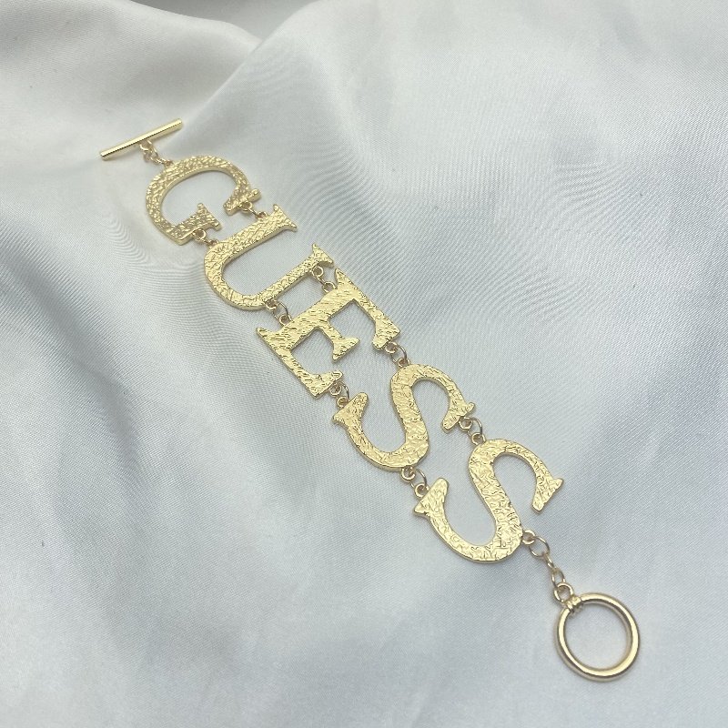 thumbnail for Qingdao jewelry, European and American style, niche brand, letter marking, heavy industry, exaggerated temperament, versatile bracelet women