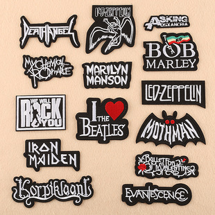 字母衣服贴补丁贴布贴时尚刺绣贴花可熨烫背胶贴布裤子破洞修补贴