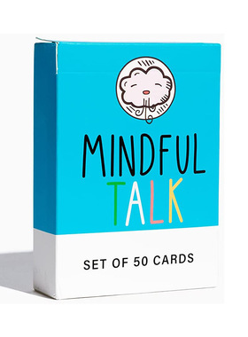 英文桌游戏Mindful talk for kids儿童正念亲子互动挑战问答热销