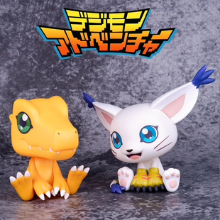 数码宝贝亚古兽迪路兽手办摆件模型剧场版盒装蛋糕公仔玩具