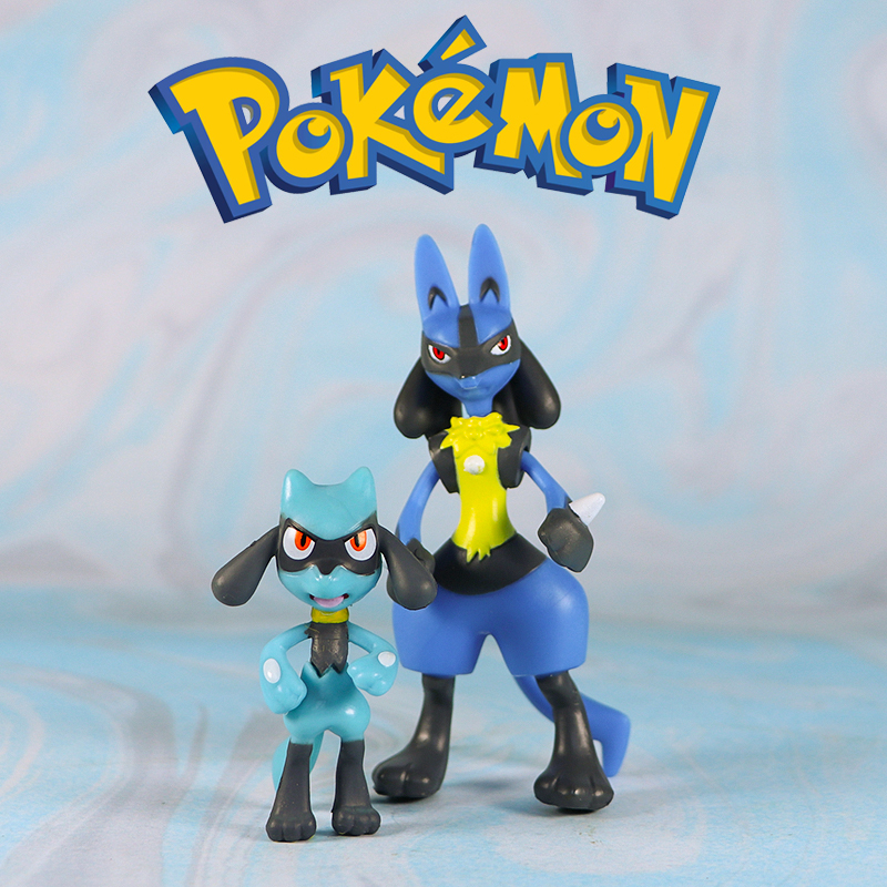 利欧路路卡利欧摆件进化神奇宝贝宠物精灵宝可梦口袋妖怪手办模型