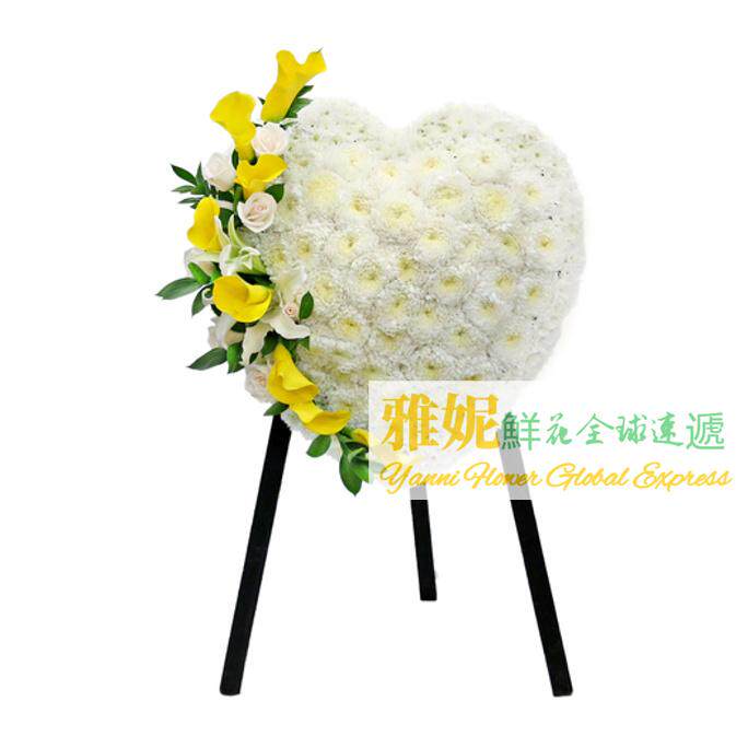 香港喪禮花牌花圈哀思葬禮悼念花篮祭奠花店送花同城九龍北角萬國