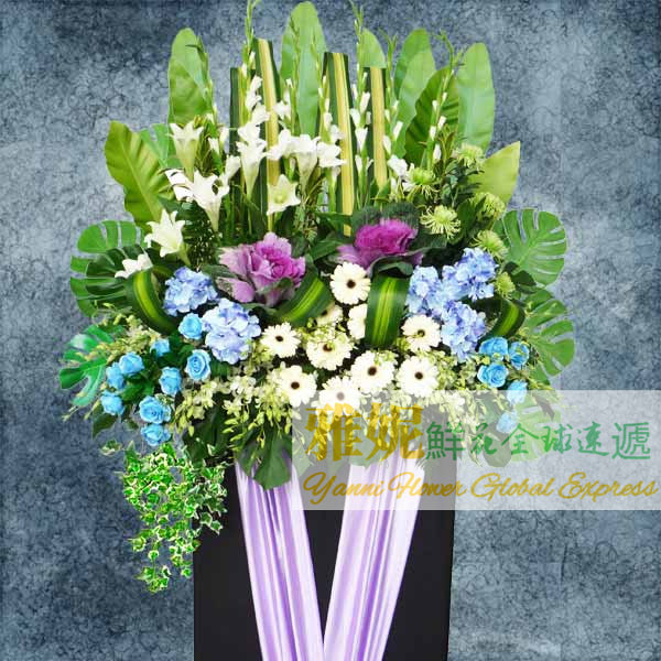新加坡丧事花篮速递丧礼葬礼殡葬花圈花牌白事帛事订购哀悼哀思