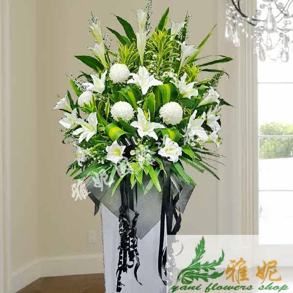 新加坡喪禮鮮花速遞白事花籃葬禮花圈訂殯葬馬來西亞祭奠吊唁哀思