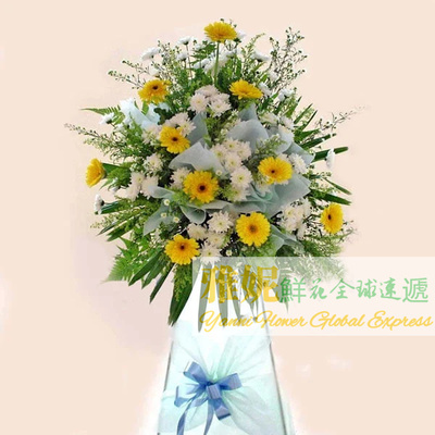 新加坡丧礼花篮圈牌哀思白事速递