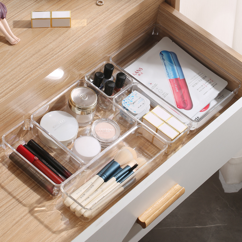 抽屉神器隔板内置分割格子收纳盒