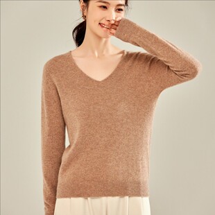 常规款 HL8081款 常规纯色套头套头V 女士精品毛针织衫 女装