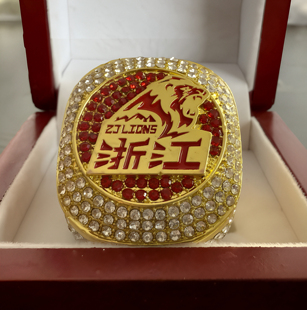 专业定制篮球2025年CBA浙江广厦总冠军戒指