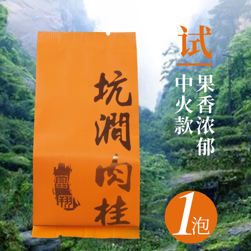 试喝装茶叶岩坑涧肉桂岩茶【口感霸道】武夷山大红袍特级小袋装-封面