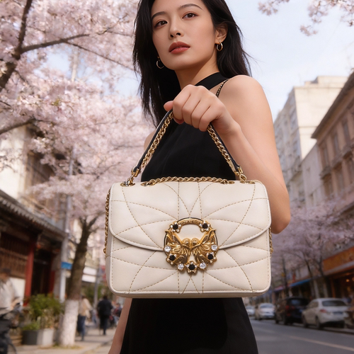 梦特娇包包2021新款女真皮小方包