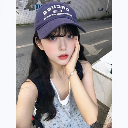 2026新款美式高街碎花假两件吊带背心刺绣设计感小众宽松潮牌上衣