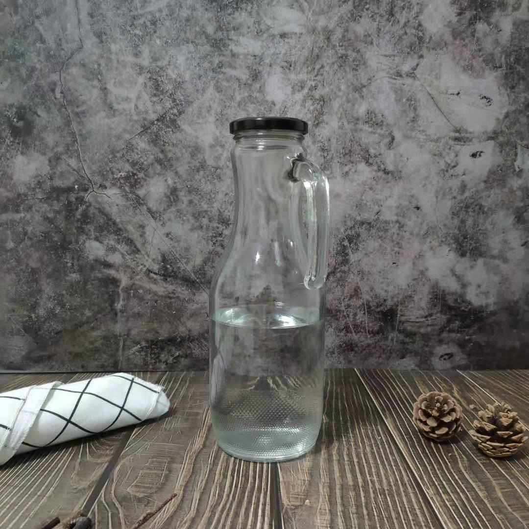 现货速发新款密封带盖泡酒瓶果汁瓶家用酿酒玻璃空瓶子3斤葡萄酒