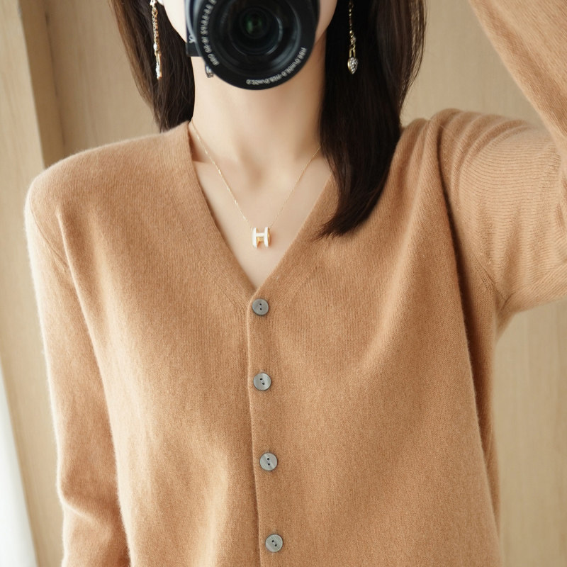 春秋新款针织开衫女外套百搭短款上衣宽松v领打底衫毛衣女爆款,女装/女士精品,毛针织衫,淘宝优惠券,粉丝福利购,淘宝优惠卷