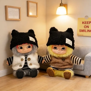 仅娃衣】明星甜馨WAKUKU哇库库潮趣派对系列盲盒玩偶娃衣暖绒棕条