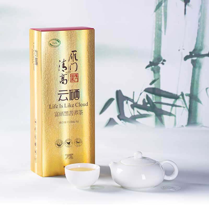 雁门清高黑苦荞茶礼盒240g盒装山西特产全胚芽苦荞茶荞麦茶