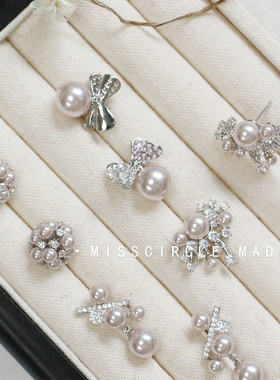 瑟可独特漂亮温柔曼塔玫瑰紫珍珠吊坠耳环高级感轻奢气质大气百搭