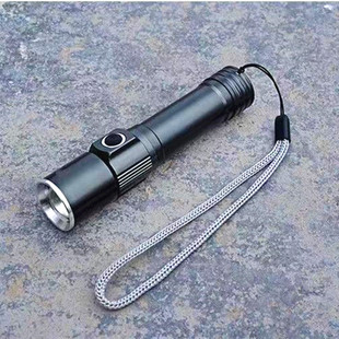 18650多功能手电筒锂电池LED强光调焦带磁铁超亮可充电迷你家用灯