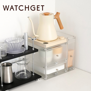 温控壶收纳底座适配FELLOW BREWISTA 双层抽屉手冲壶底座