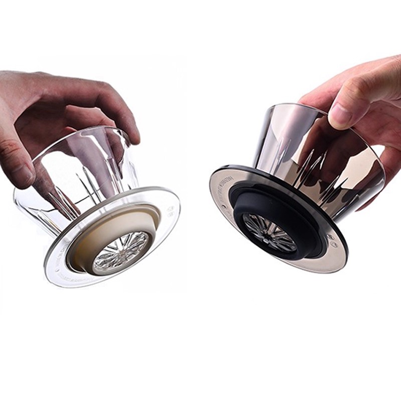 归墟滤杯 咖啡萃取手冲185滤纸平底家用滤杯漏斗滤壶