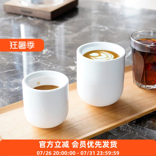 痣birthmark combo杯咖啡馆杯1+1手握套马厚唇白色陶瓷杯手冲浓缩