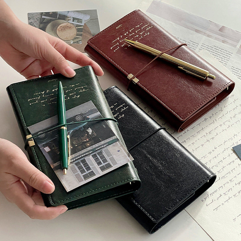 A6活页本复古皮面工作商务记事本高级活页笔记本子定制旅行手帐本,文具电教/文化用品/商务用品,笔记本/记事本,淘宝优惠券,粉丝福利购,淘宝优惠卷