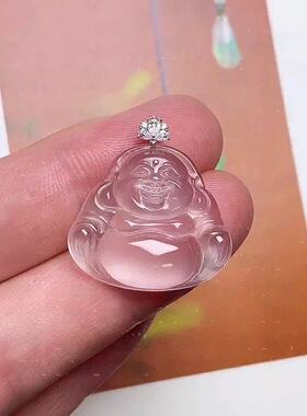 银色扣头锆石卡扣佛公观音diy吊坠夹扣玉扣小吊坠扣头