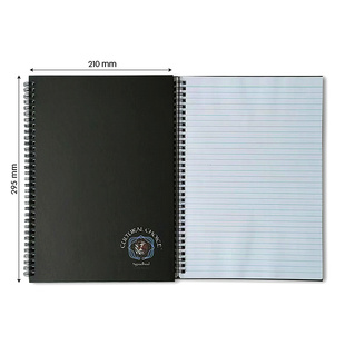 澳洲尾货A4硬面双线圈本70克60张120页纯横线无分栏线无撕线土澳