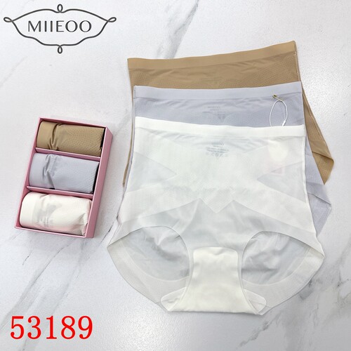 秘语女士内裤超薄无痕粉底液一片式高腰收腹瘦腰提臀轻塑裤53189