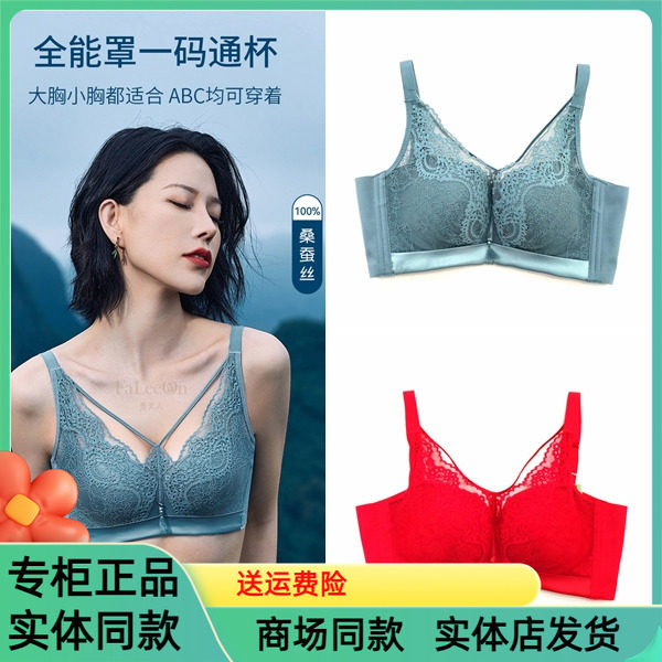 贵夫人全能罩无钢圈小胸聚拢内衣女蕾丝大胸显小收副乳文胸FA1208