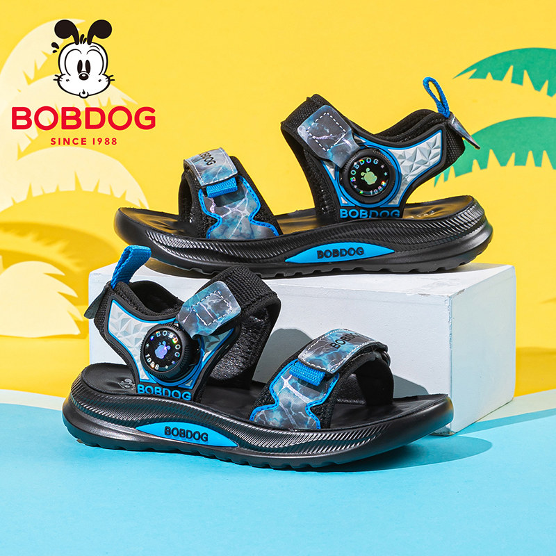 巴布豆童鞋儿童凉鞋夏款男孩运动露趾沙滩鞋2026新款夏季男童鞋子