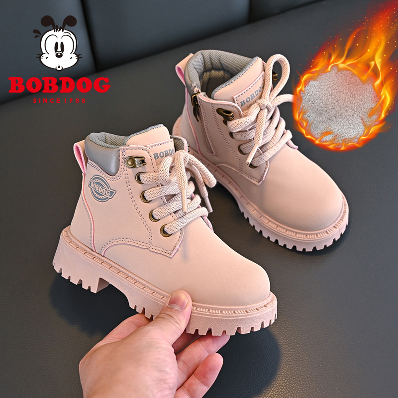 童鞋巴布豆马丁靴洋气春秋