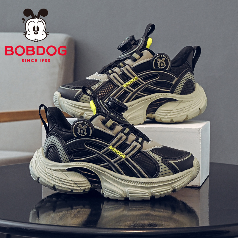 巴布豆童鞋男童运动鞋2025新款秋季学生老爹鞋男孩休闲女儿童鞋子