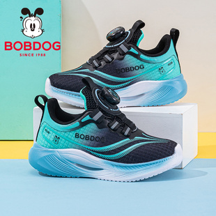 巴布豆童鞋男童鞋子春2026新款春款男大童男款跑步鞋女儿童运动鞋