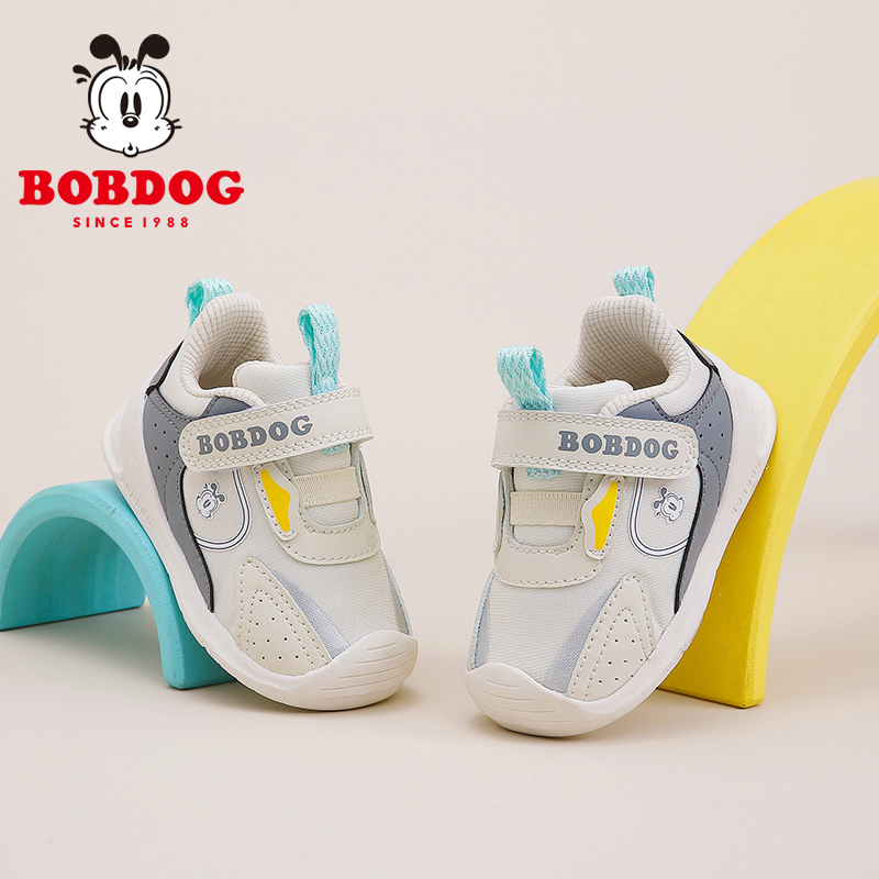 巴布豆童鞋男童宝宝鞋春季2025新款软底机能鞋0-1岁婴儿学步鞋女