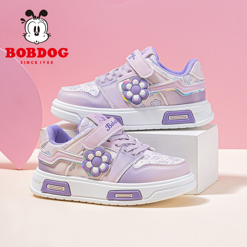 巴布豆童鞋女童鞋子2026新款春款鞋小女孩运动鞋休闲低帮儿童板鞋