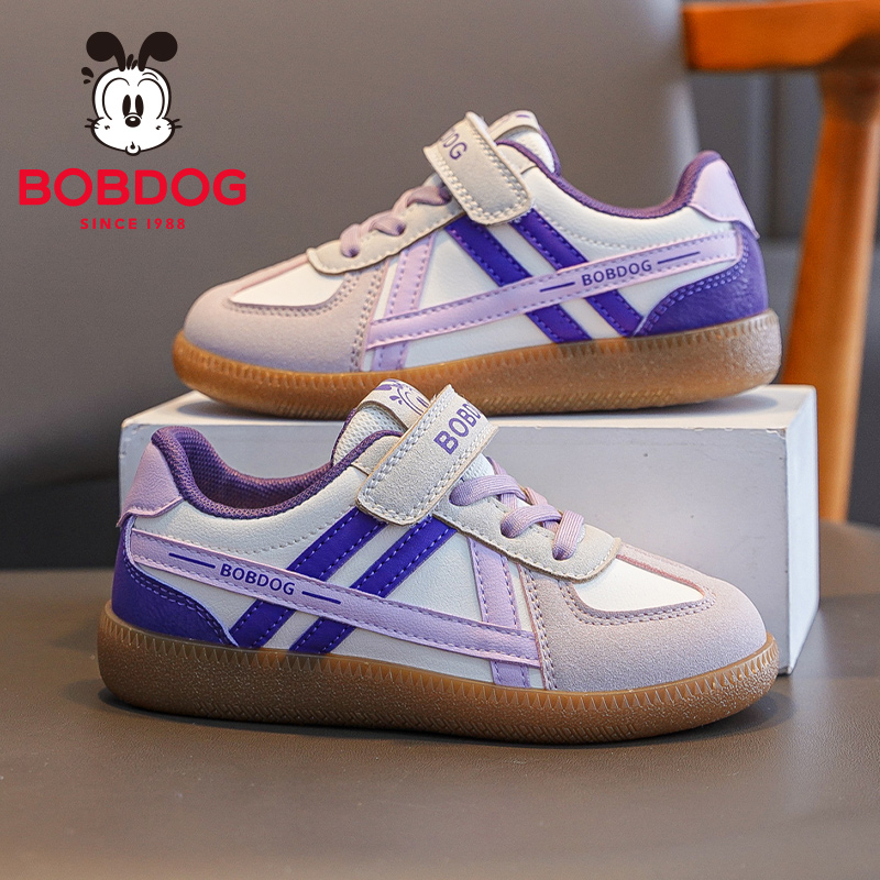 巴布豆童鞋女童德训鞋2025新款秋季女宝鞋子女孩板鞋男儿童运动鞋