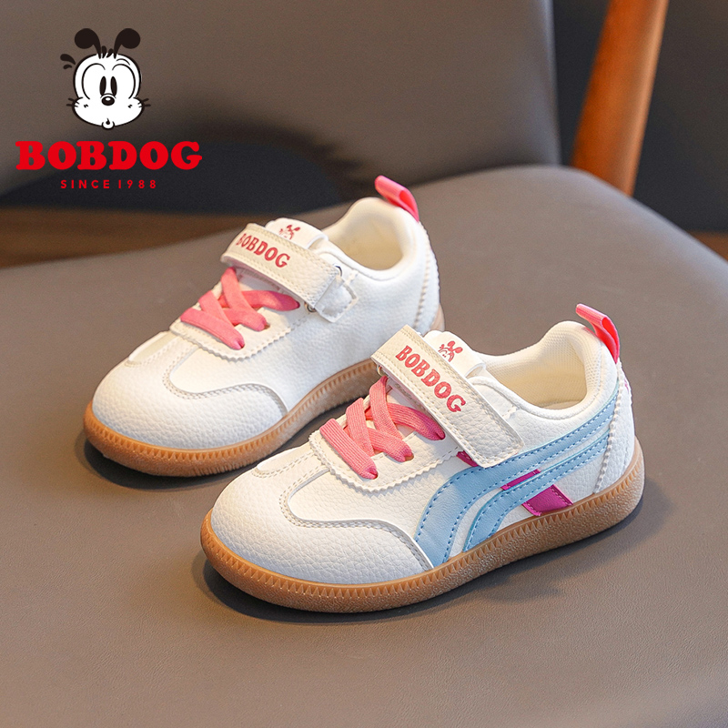 巴布豆童鞋女童鞋子板鞋2025新款秋季儿童德训鞋女孩女宝运动鞋男