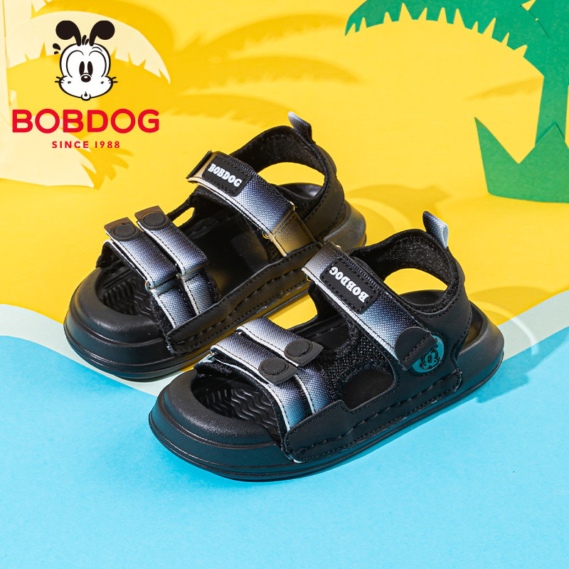 巴布豆童鞋男童凉鞋夏季2026新款中小童男孩夏凉沙滩鞋女儿童鞋子