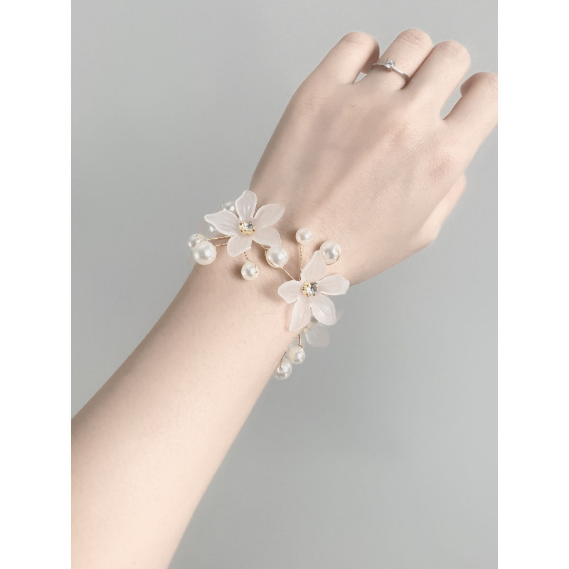 结婚礼伴娘手腕花新娘姐妹手花小