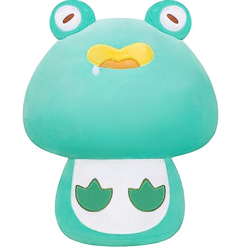 工厂直销跨境蘑菇可爱毛绒抱枕黑