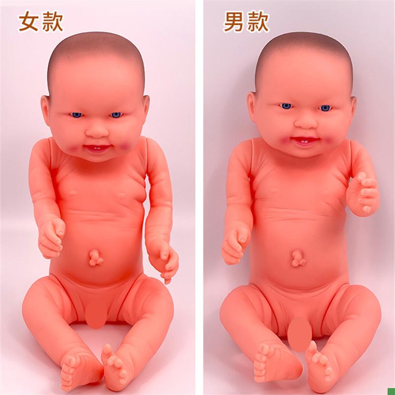 新生儿搪胶软胶塑料仿真教u学婴儿家政月嫂护理培训娃娃模型教具