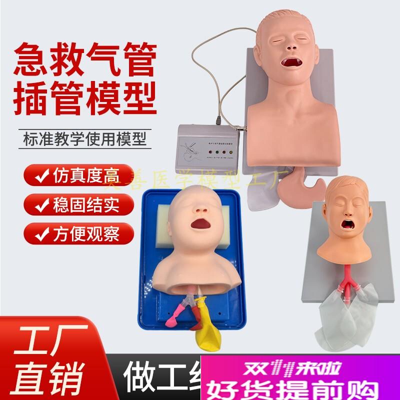 气管插管c模型新生儿婴儿儿童急救成人医用气管插管训练人体模型