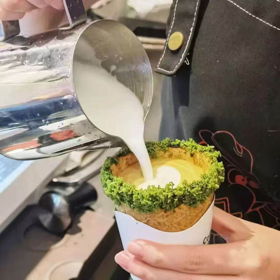 饼干杯可食用奶茶咖啡脆皮杯可以吃的脆皮咖啡杯