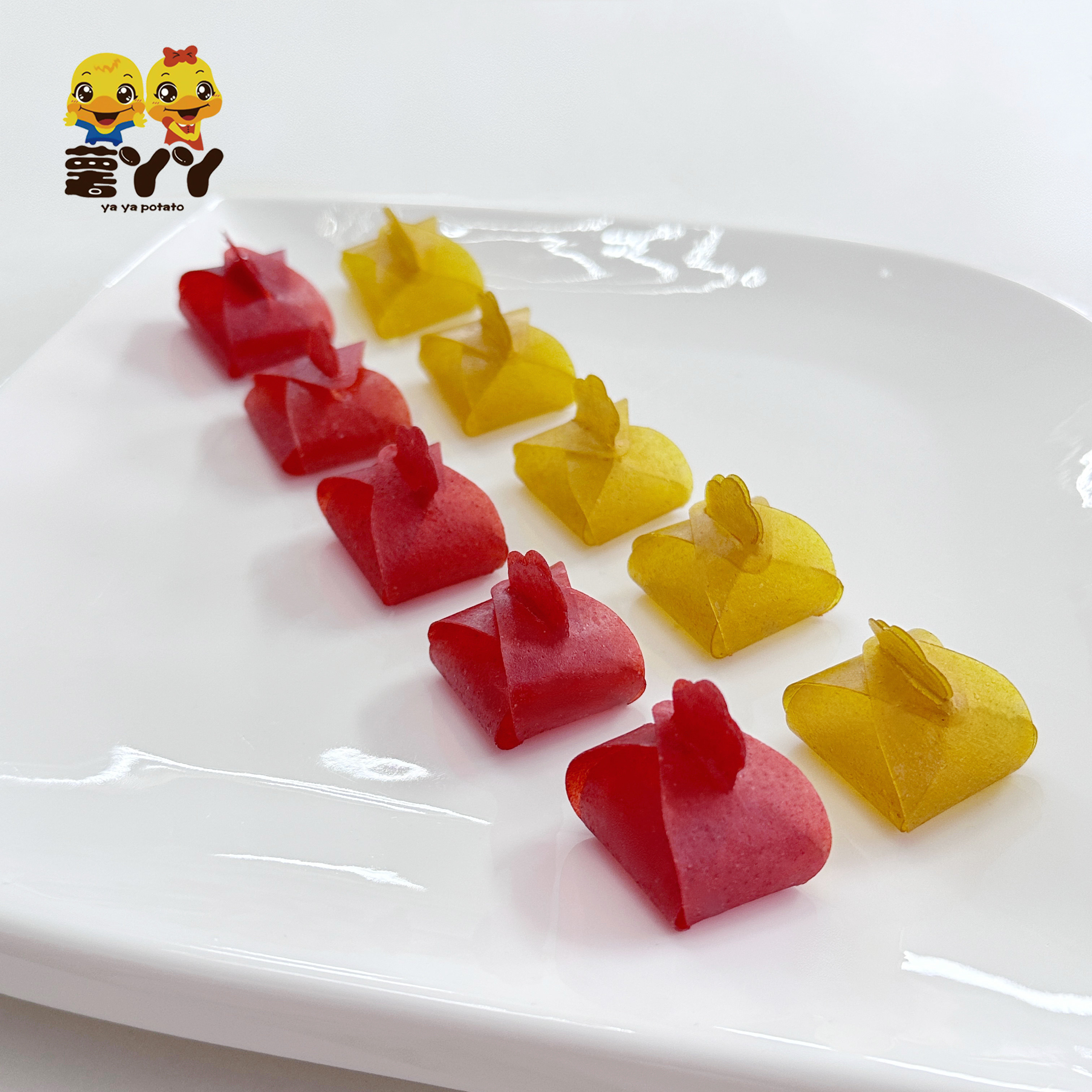 皇冠礼盒超薄山楂皮片酒店冷菜会所凉菜盘饰1包10片开袋即用